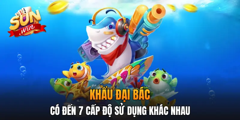 Khẩu đại bác có đến 7 cấp độ sử dụng khác nhau Khẩu đại bác có đến 7 cấp độ sử dụng khác nhau